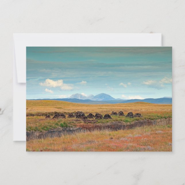 Paps de Jura depuis Islay, Écosse carte (Devant)