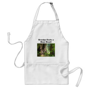 Papy cuisine un steak moyen ! tablier Redwoods