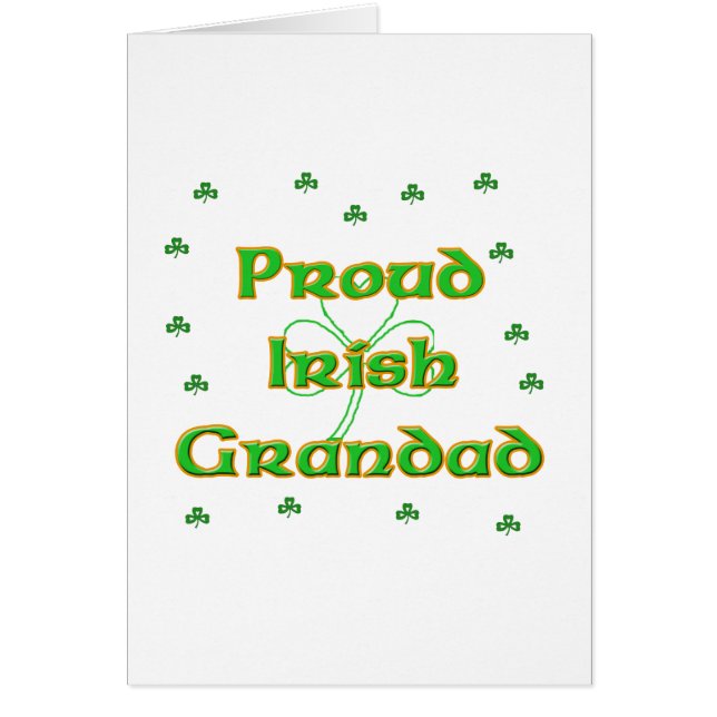 Papy irlandais fier (Devant)