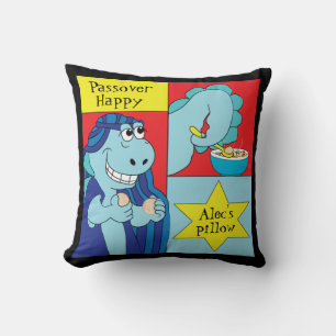 Pâque 16/16" Coussin Dinosaur Happy