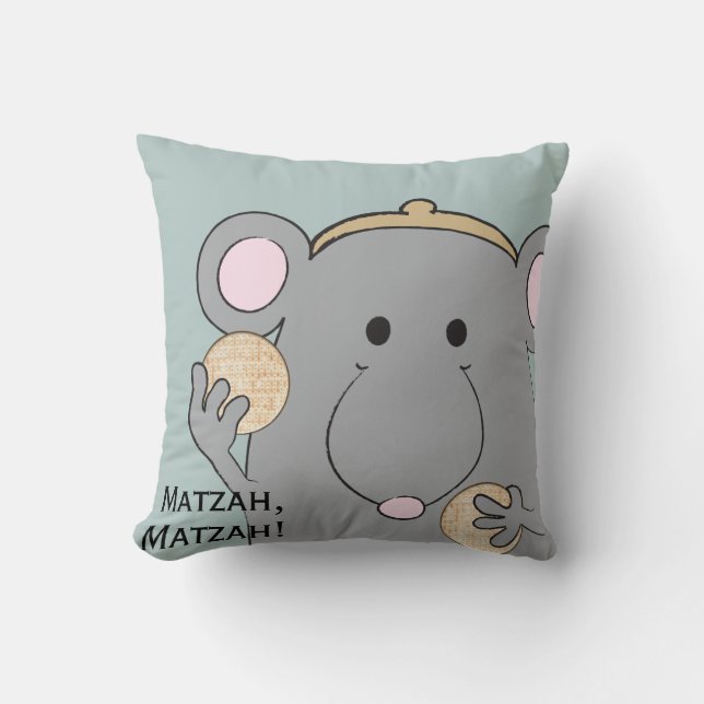 Pâque 16/16" Coussin "Matzah, Matzah !" (Recto)