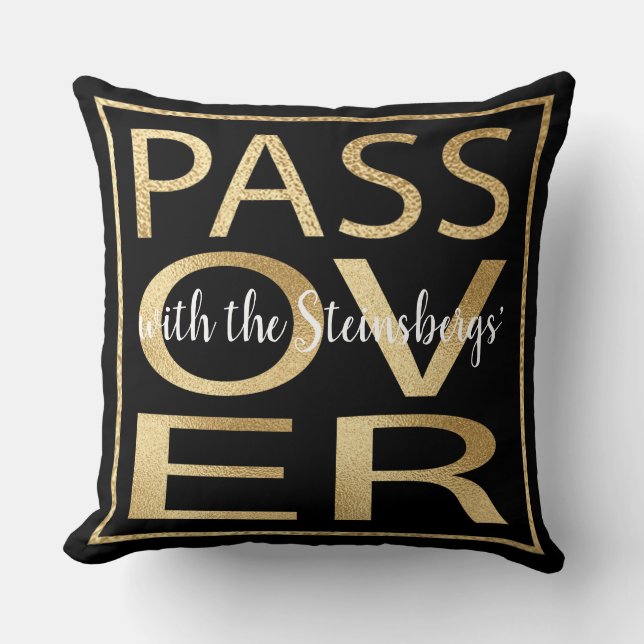 Pâque 20 x 20 Coussin Pâque Classic Gold (Recto)