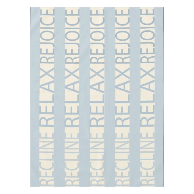 Pâque 52/70" Nappe "RRR bleu/crème (Devant)