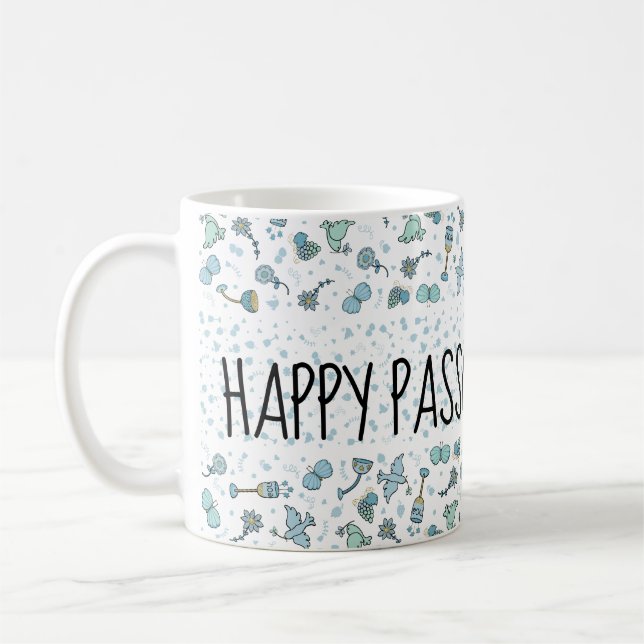 Pâque Mug 11 oz. Heure de séchage Whimsical (Gauche)