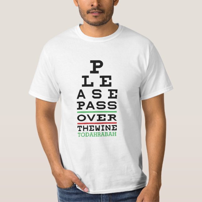Pâque "Pâque Le Vin" Valeur Homme T-shirt (Devant)