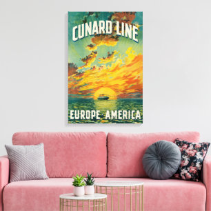 PAQUEBOT CUNARD EUROPE AMÉRIQUE IMPRESSION SUR TOI