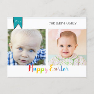 Pâques 2 cartes postales de photo