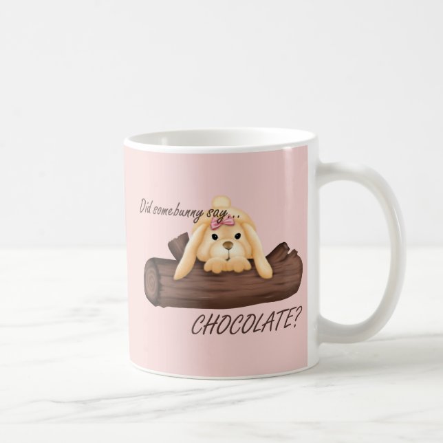 Pâques a dit quelque chose de CHOCOLATE Mug (Droite)
