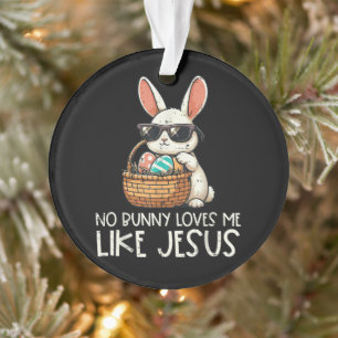 Pâques aucun lapin ne m'aime comme Jésus chrétien