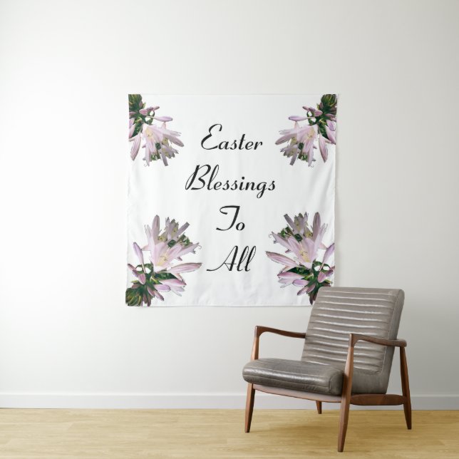 PÂQUES BÉNÉFICIE tapisserie (En situation)