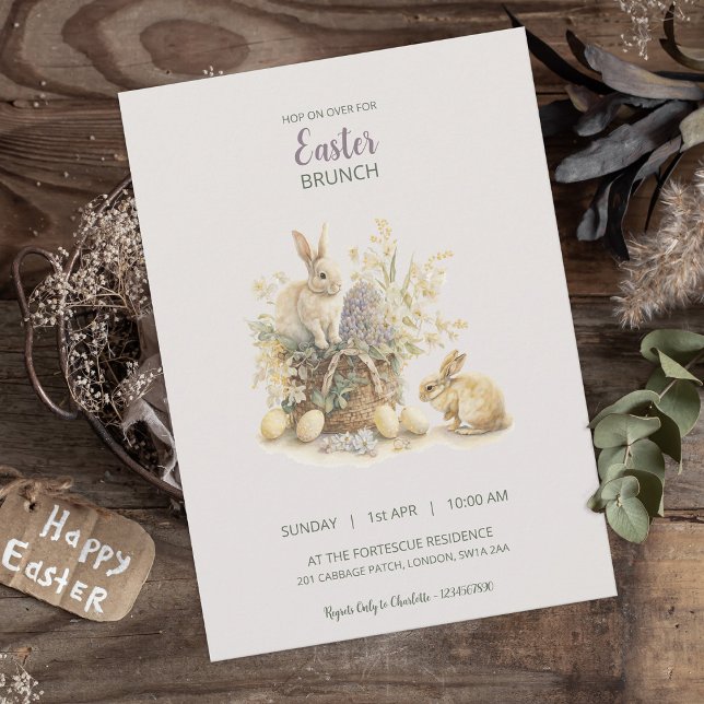 Pâques Brunch Bunny Invitation (Créateur téléchargé)