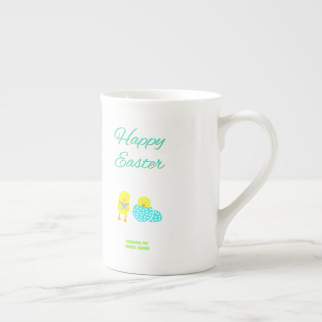Pâques Hatchlings Bone China Mug (Droite)