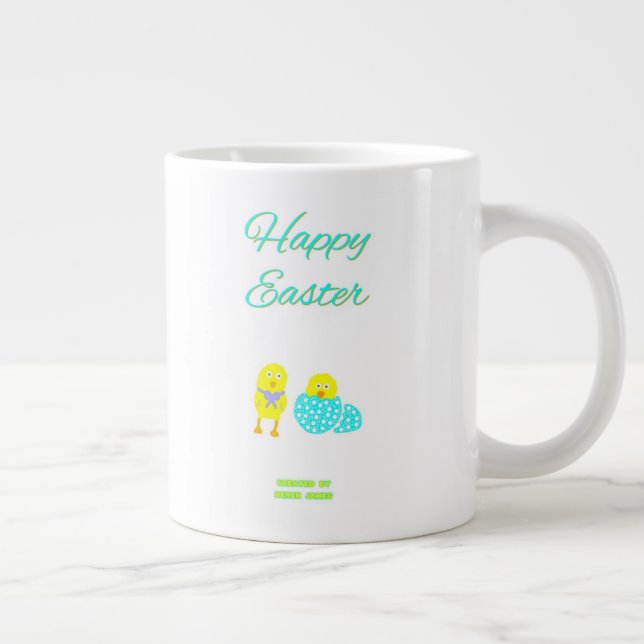 Pâques Hatchlings Jumbo Café Mug (Droite)