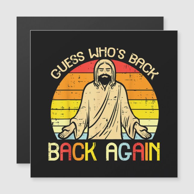 Pâques Jésus devine qui est de retour religieux ch (Devant / Derrière)