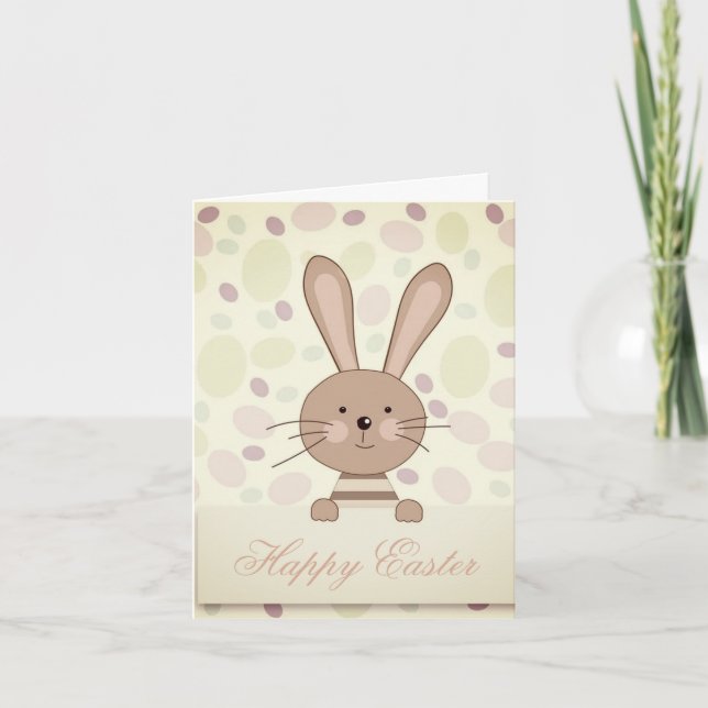 Pâques Joyeuses Parfaites, Lapin Faire-part (Devant)