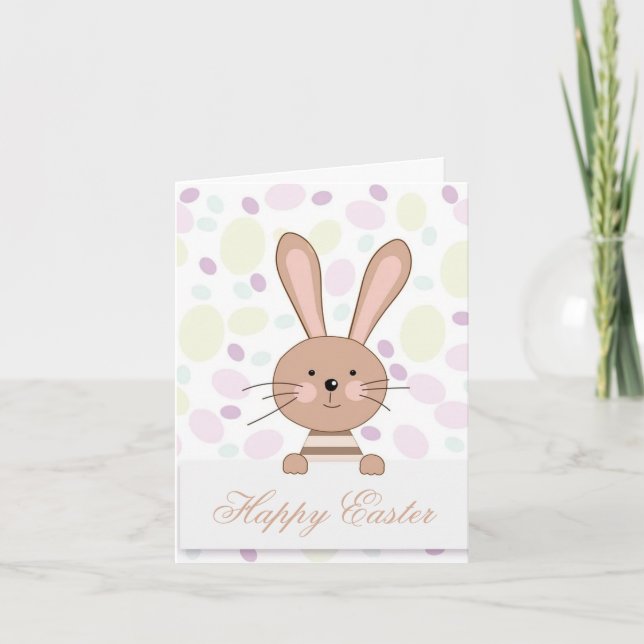 Pâques Joyeuses Parfaites, Lapin Faire-part (Devant)