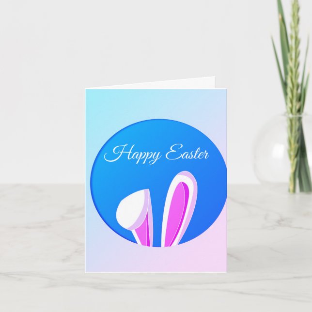 Pâques Joyeuses Parfaites, Lapin Faire-part (Devant)