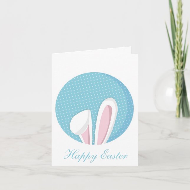 Pâques Joyeuses Parfaites, Lapin Faire-part (Devant)