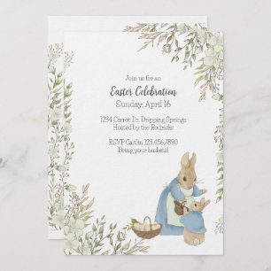 Pâques Peter Rabbit Invitation