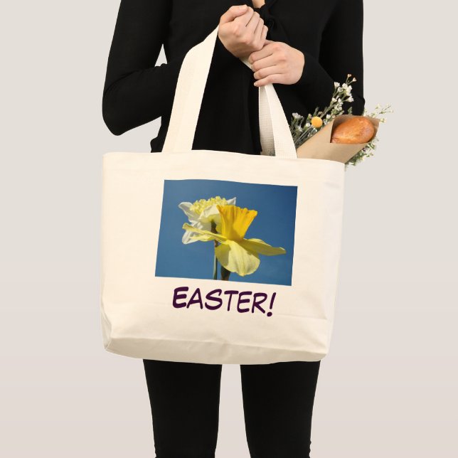 PÂQUES ! sacs fourre-tout Jésus T'aime ! Daffodiqu (Devant (produit))