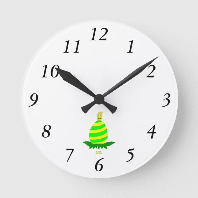 Pâques veut une horloge murale acrylique (Recto)
