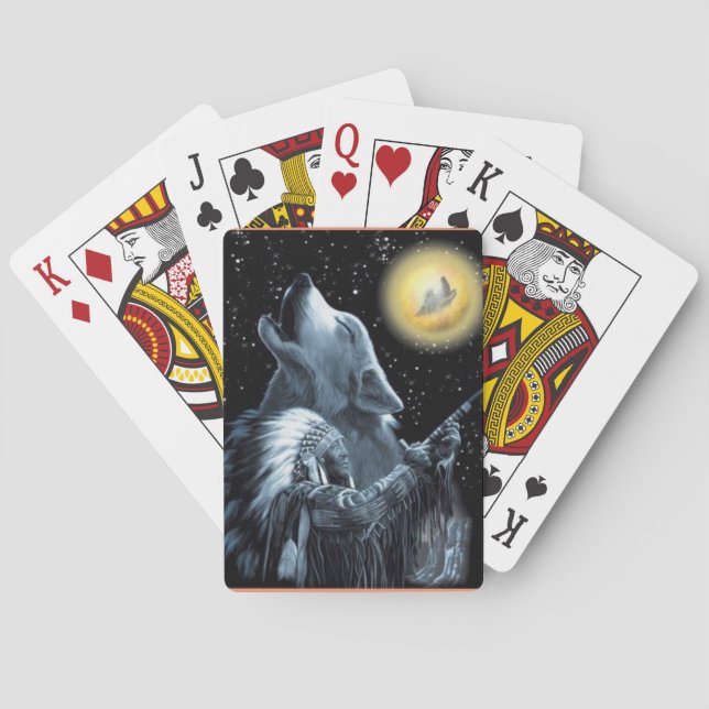 Paquet de cartes de jeu de Natif américain (dos)