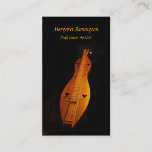 Paquet de musicien de dulcimer de cartes de visite