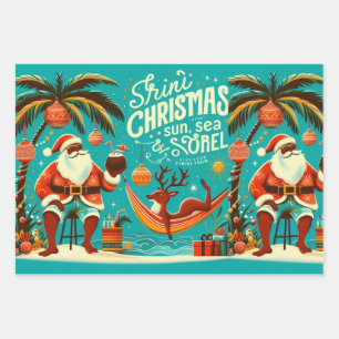Paquet de papier cadeau de Noël Trini 