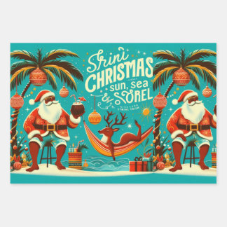 Paquet de papier cadeau de Noël Trini