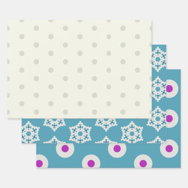 Paquet de papier Flocons de neige 1 (Lot)