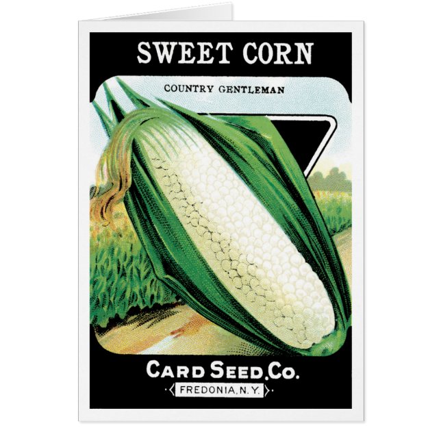 Paquet de semences vintage Art Étiquette, maïs bla (Devant)