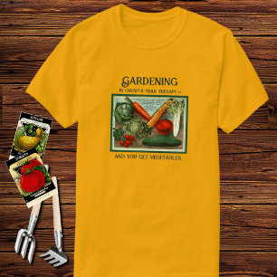 Paquet de semences vintage Jardin Slogan T-shirt