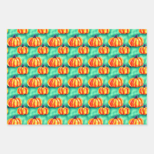 Paquet papier pour enveloppement Citrouille d'Hall