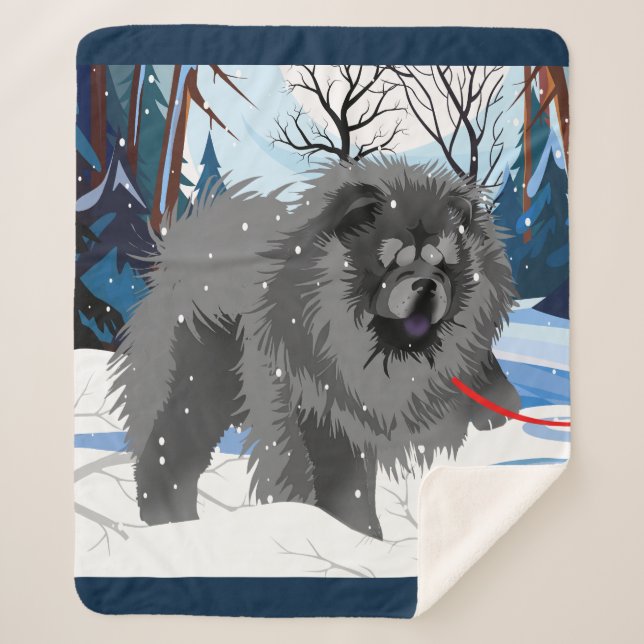 PAR DELÀ LA RIVIÈRE couverture Black Chow Sherpa (Devant)