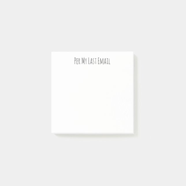Par Dernier E-mail Post-It 3x3 (Devant)