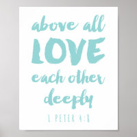 Par-dessus tout Love Poster Imprimer