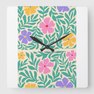  Par horloges  logo fleurs  