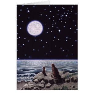 Par la lumière de la lune de poissons de chat