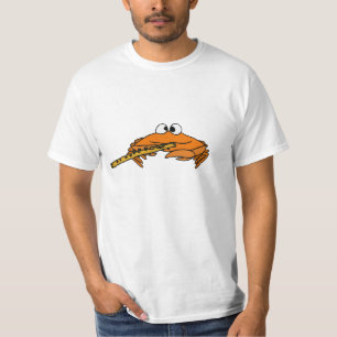 PAR le crabe jouant le T-shirt de cannelure