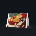 Par Santa observe la carte de Noël - conscience<br><div class="desc">Montrez votre soutien de conscience d'EDS et fournissez à l'acclamation de Noël par cette carte merveilleuse de chrismas en dépeignant la vue par des yeux de Santa d'une fille dormant avec bonheur sous l'arbre de Noël, blottis son petit zèbre. Le zèbre est la mascotte pour le syndrome d'Ehlers Danlos. L'art...</div>