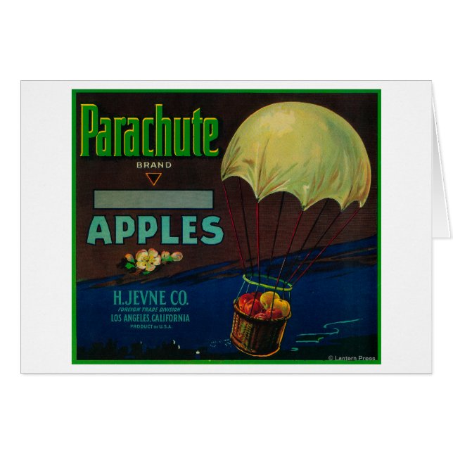 Parachute Étiquette Apple Crate (Devant horizontal)