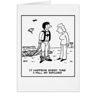 Parachutist's Trousers Fall Down.