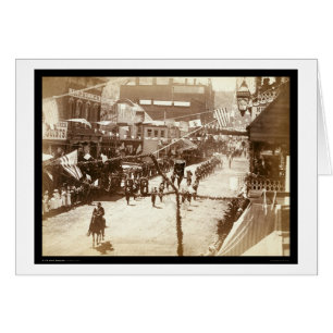 Parade célébrant Deadwood Railroad SD 1888