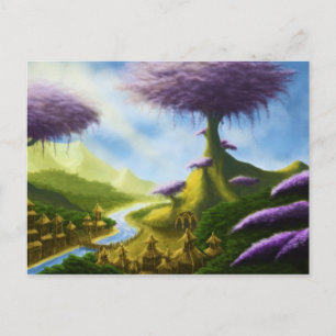 paradis imaginaire paysage carte postale