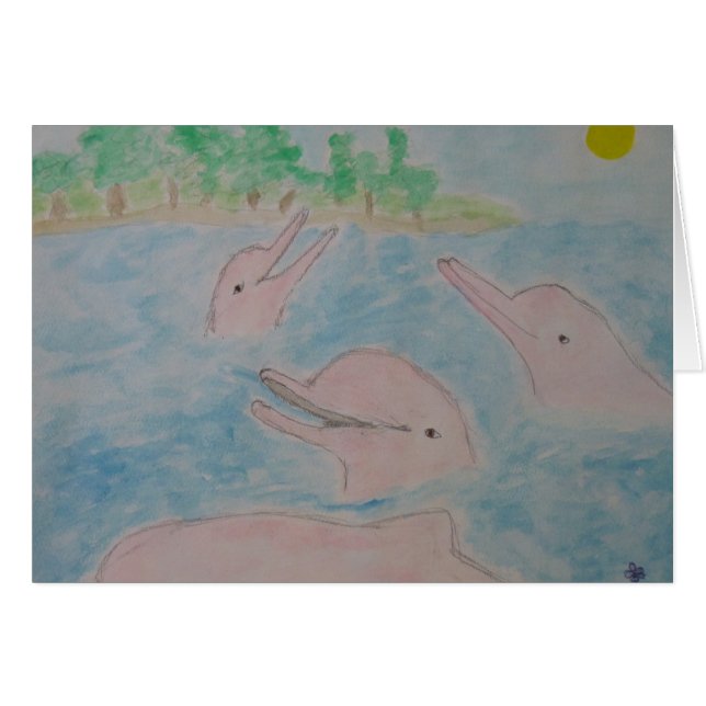 paradis rose de dauphin de rivière (Devant horizontal)