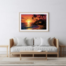 Paradis tropical - Affiche Ai