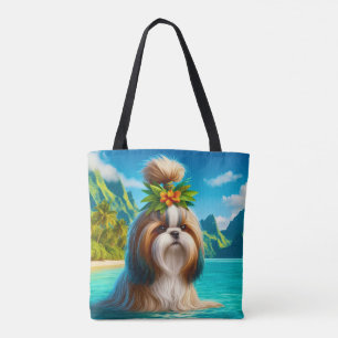 Paradis tropical avec Sac fourre-tout en toile Mag