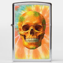 Paradis tropical Crâne Zippo Lighter