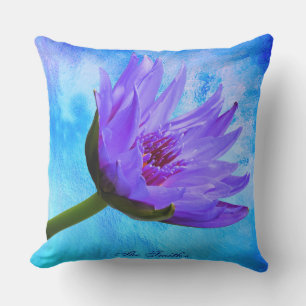 "Paradis Tropical" Nymphéologie extérieure Coussin