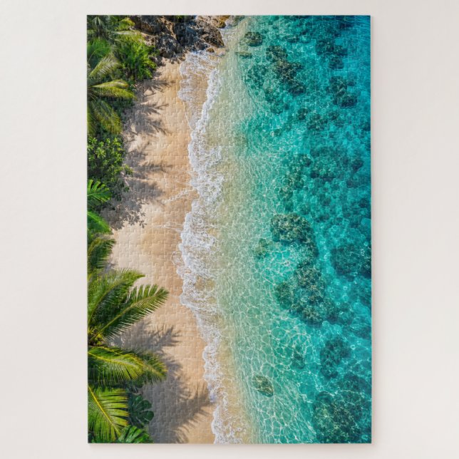 Paradis Tropical Puzzle de l'Océan Turquoise (Vertical)